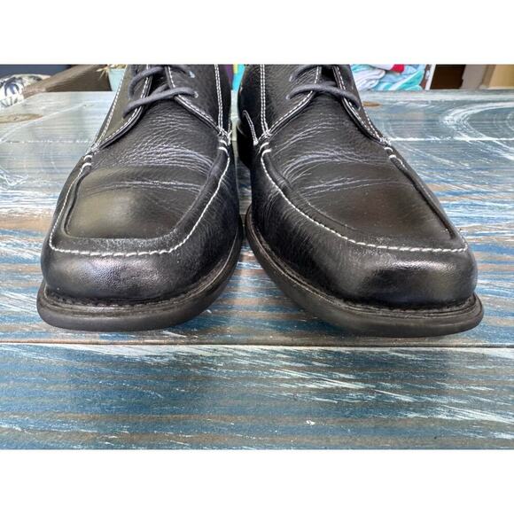 Johnston & Murphy Flex Black Leather Sheepskin Derby men's shoes size 9.5 - Picture 12 of 14